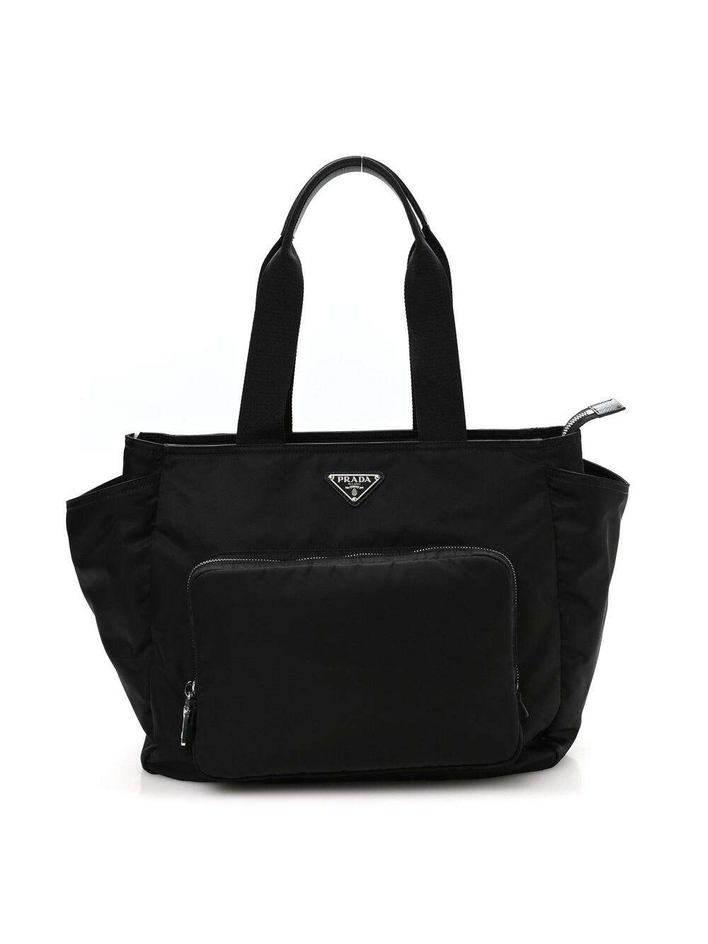 Prada Nylon Vela Baby Bag Black #357652P10B